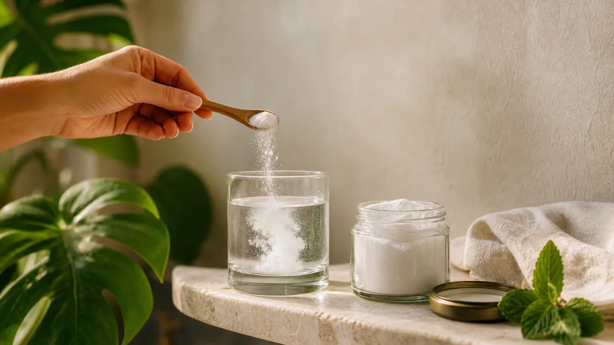 Bicarbonate de sodium en bain de bouche : bienfaits et usage