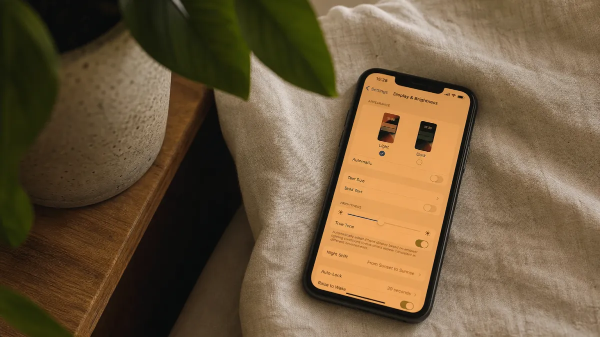 Comment enlever la lumière bleue sur iPhone efficacement
